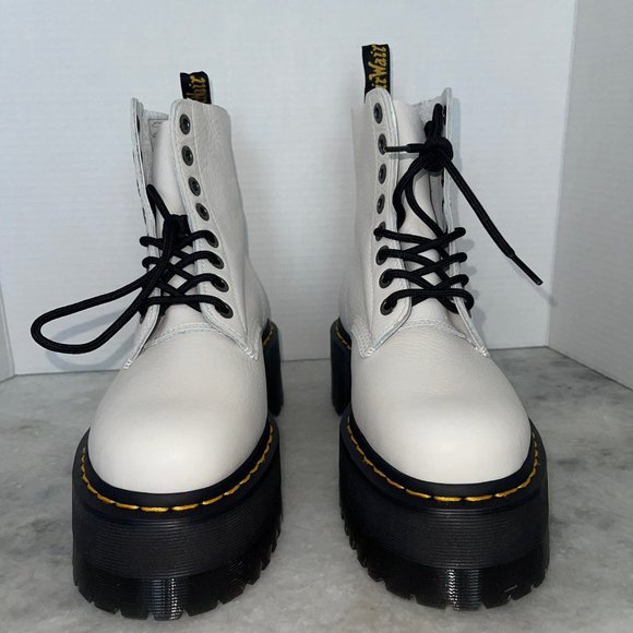DR. MARTENS White 1460 Pascal Max Boots - Picture 3 of 14